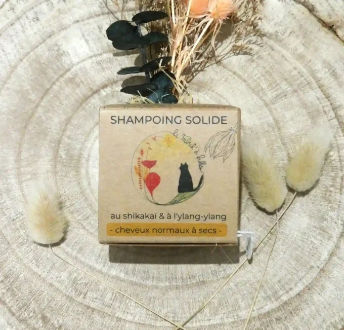 Shampoing solide bio au shikakai et à l'ylang ylang - Pain de 100 g - La Fabrik'à bulles - Ker Gaïa