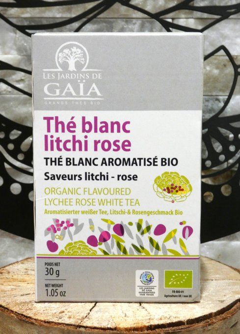 Infusette Thé Blanc Bio Litchi Rose