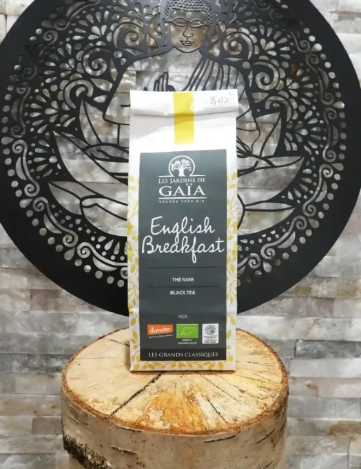 Thé noir bio English Breakfast - Sachet de 100 g - Les Jardins de Gaïa - Ker Gaïa