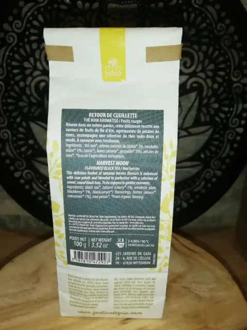Thé noir bio Retour de cueillette - Aromatisé aux fruits rouges - Ker Gaïa