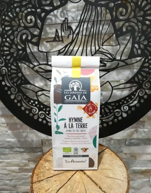 Thé noir bio Hymne à la Terre - Sachet de 100 g - Les Jardins de Gaïa - Ker Gaïa