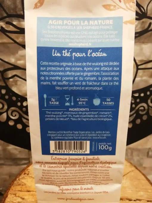 Thé oolong bio Un thé pour l'Océan - Citron, menthe - Ker GaIa