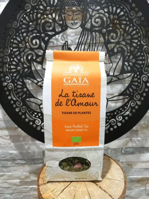 Infusion bio La tisane de l'Amour - Sachet de 50 g - Les Jardins de Gaïa - Ker Gaïa