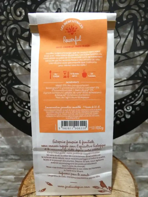 Tisane bio Powerful - Aux vertus toniques - Les Jardins de Gaïa - Ker Gaïa
