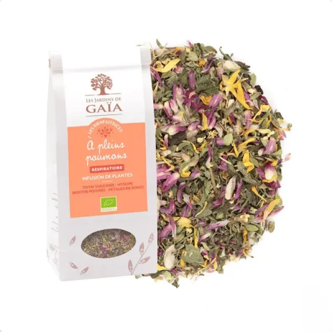 Tisane bio A pleins poumons - Respiratoire - Ker Gaïa