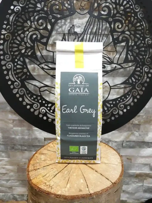 Thé noir bio Earl Grey - Sachet de 100 g -Les Jardins de Gaïa - Ker Gaïa