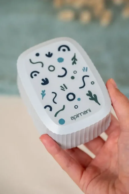 Boite à savon 3 en 1 - Boîte de 10 x 7 x 4,1 cm - Apimani - Ker Gaïa