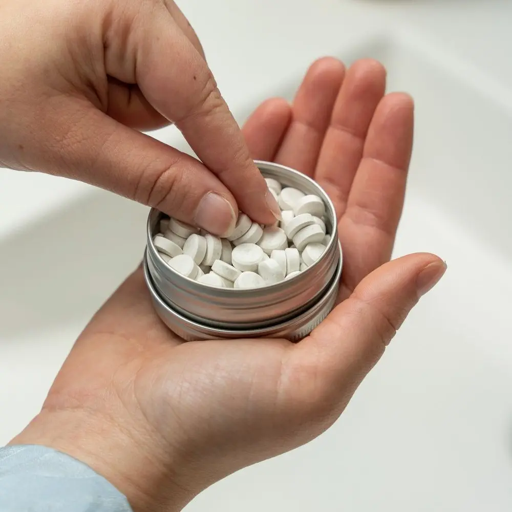 Dentifrice à croquer Dentifrice à croquer