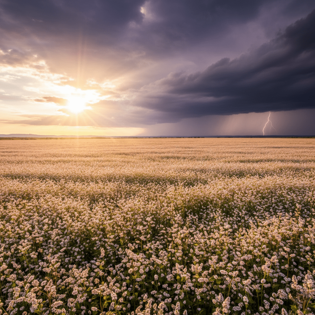 Champ de sarrasin Champ de sarrasin