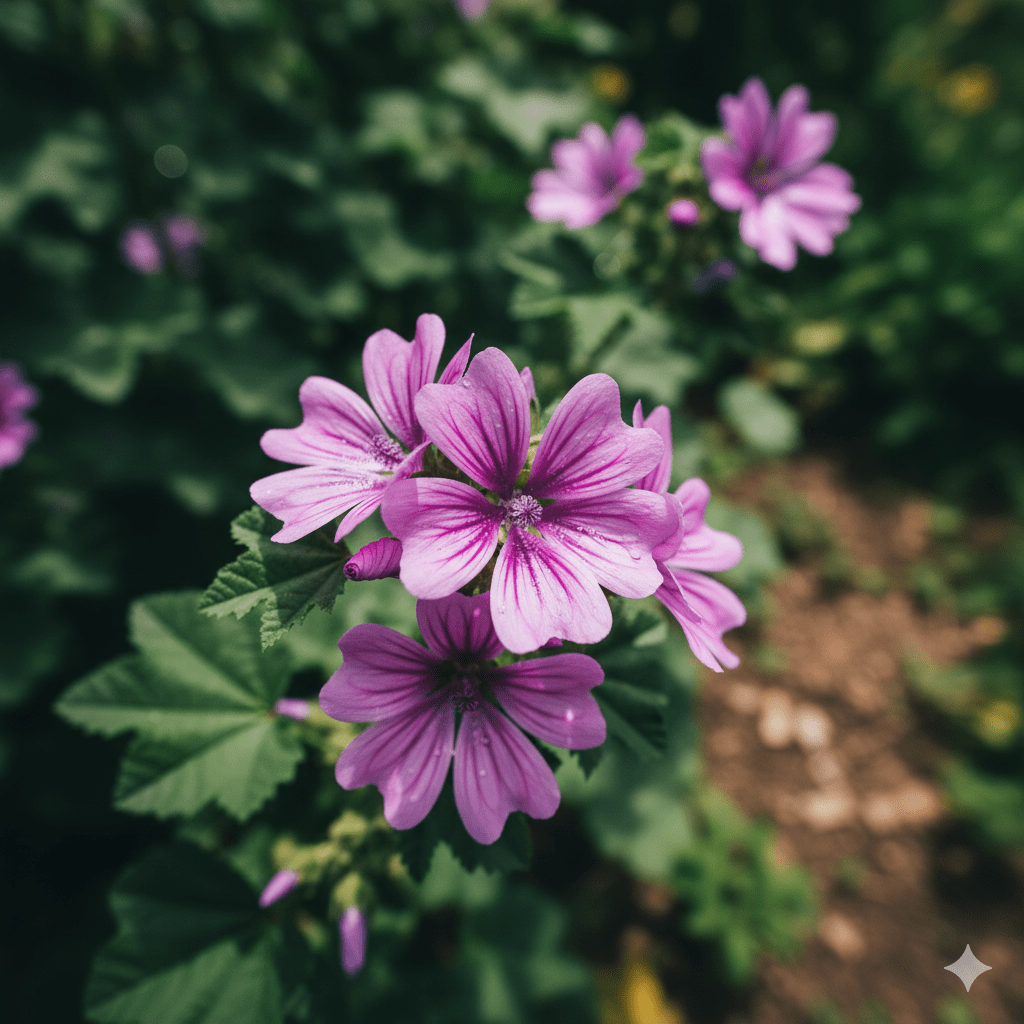 Pétales de mauve