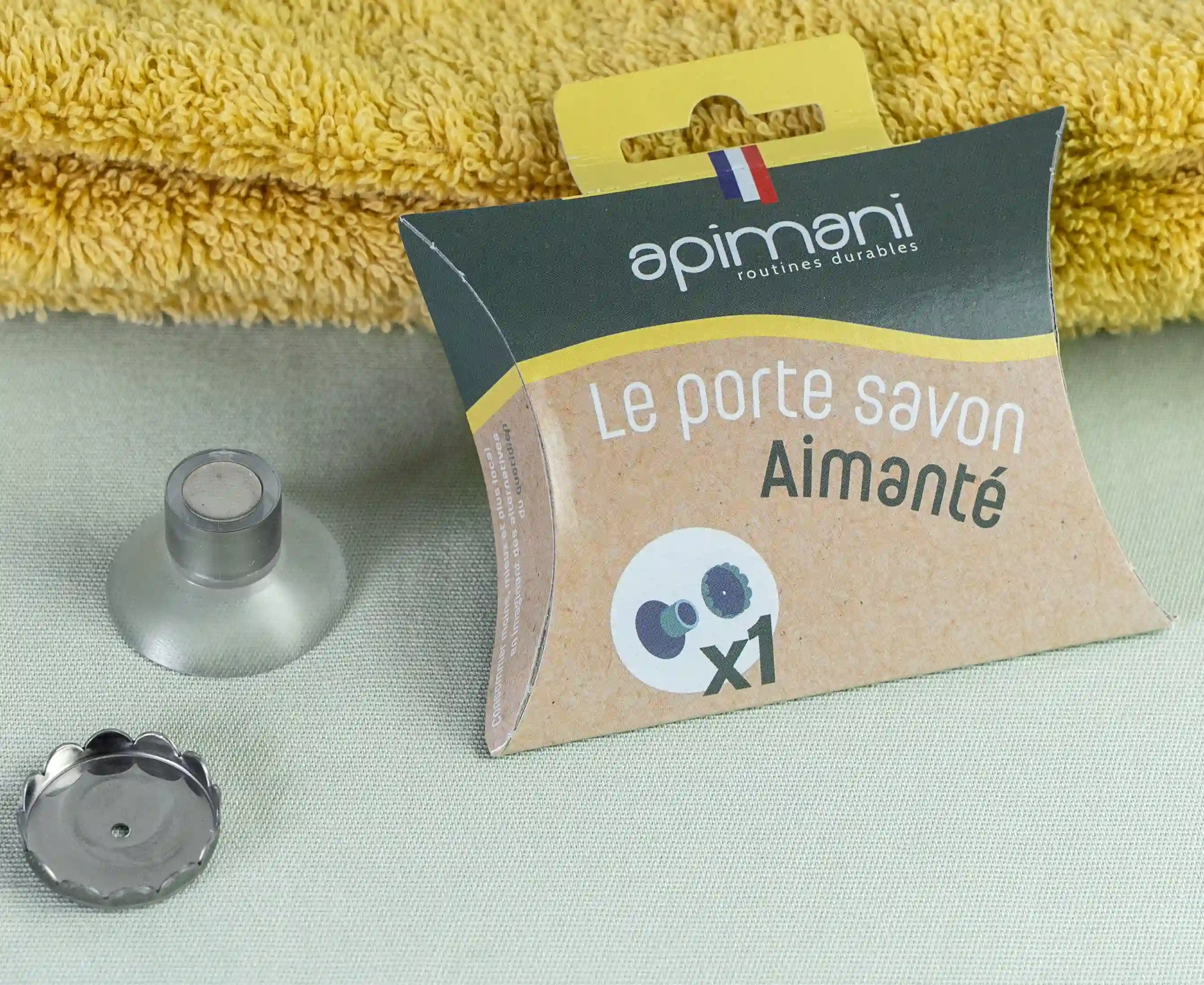 Porte-savon aimanté