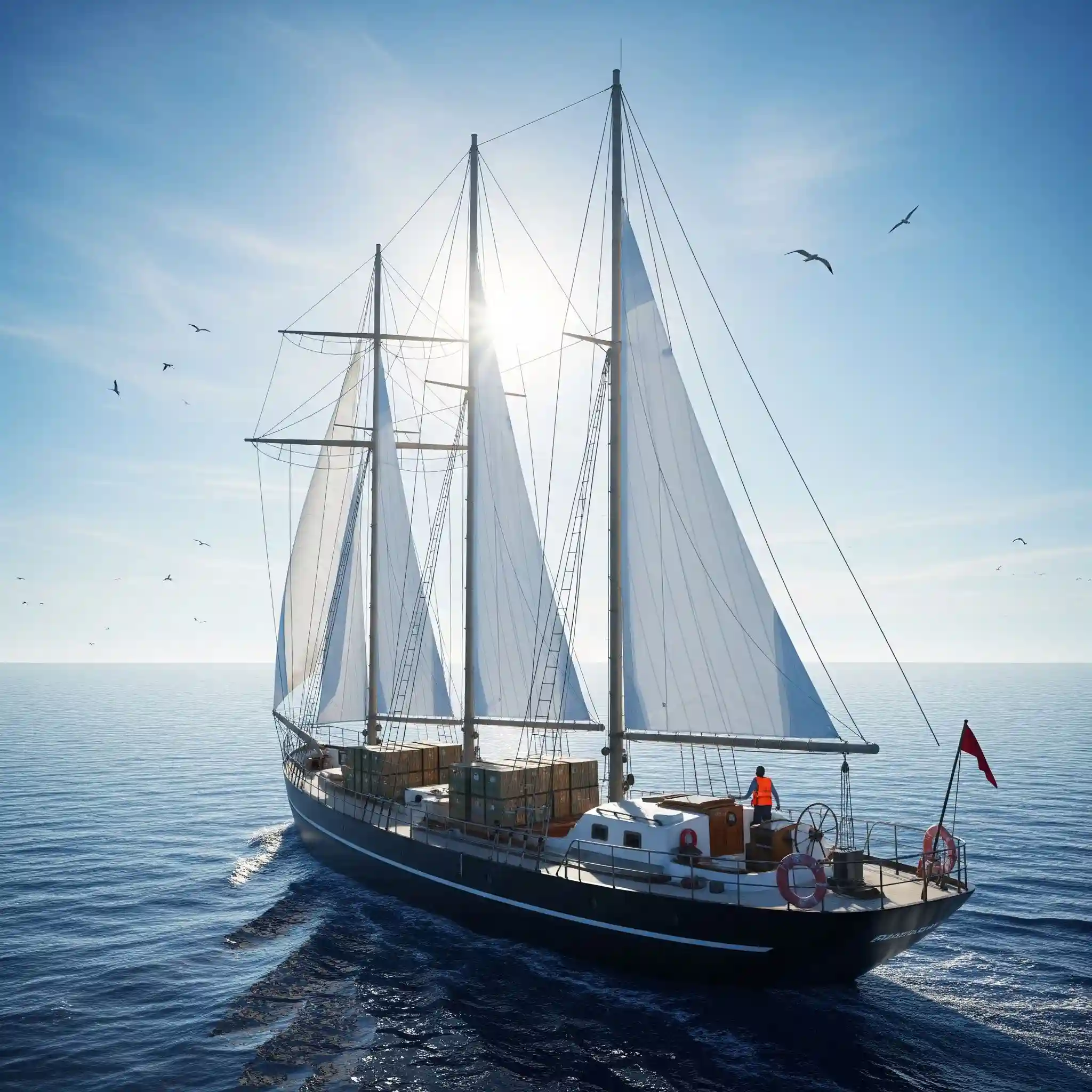 Transporté par voilier