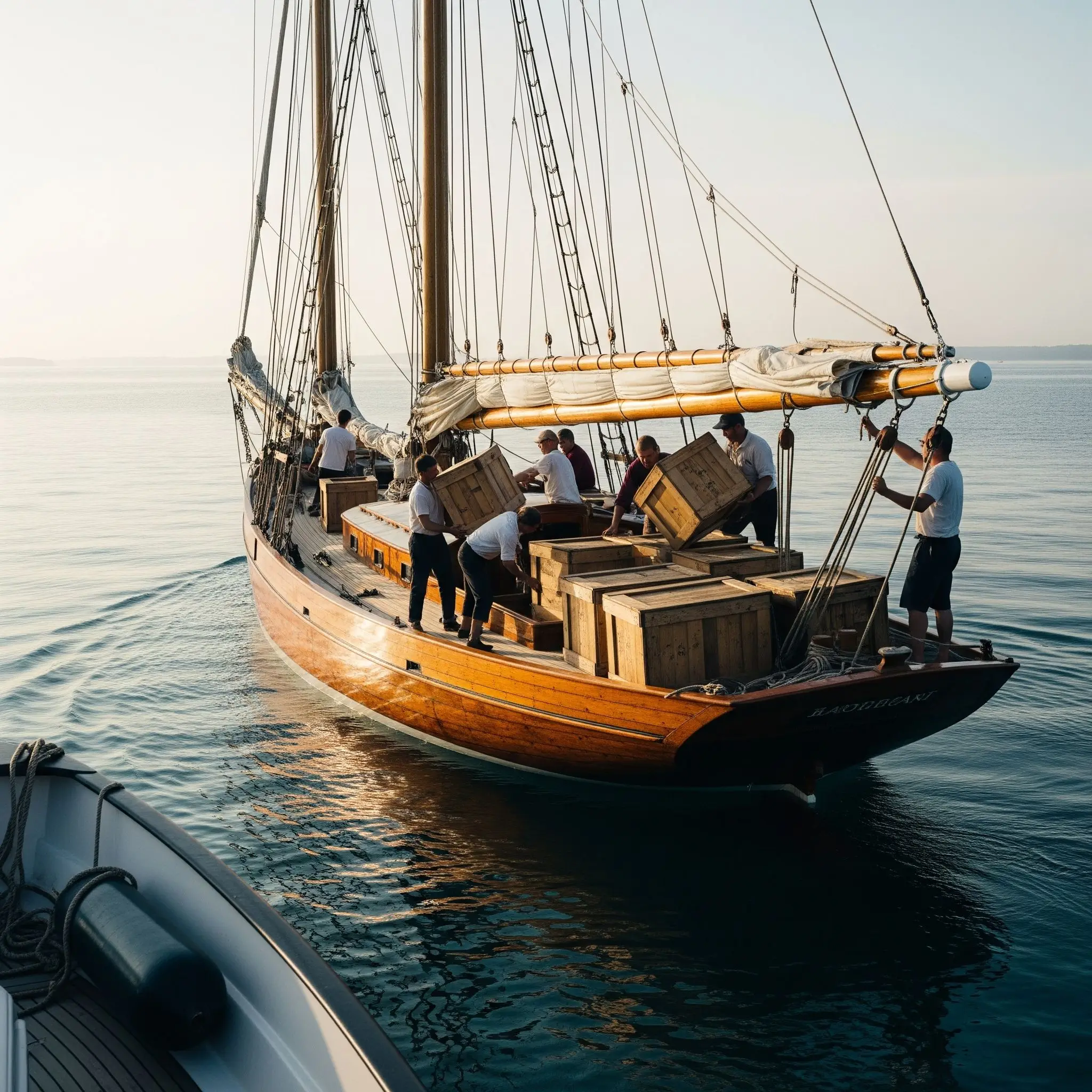 Transporté à la voile